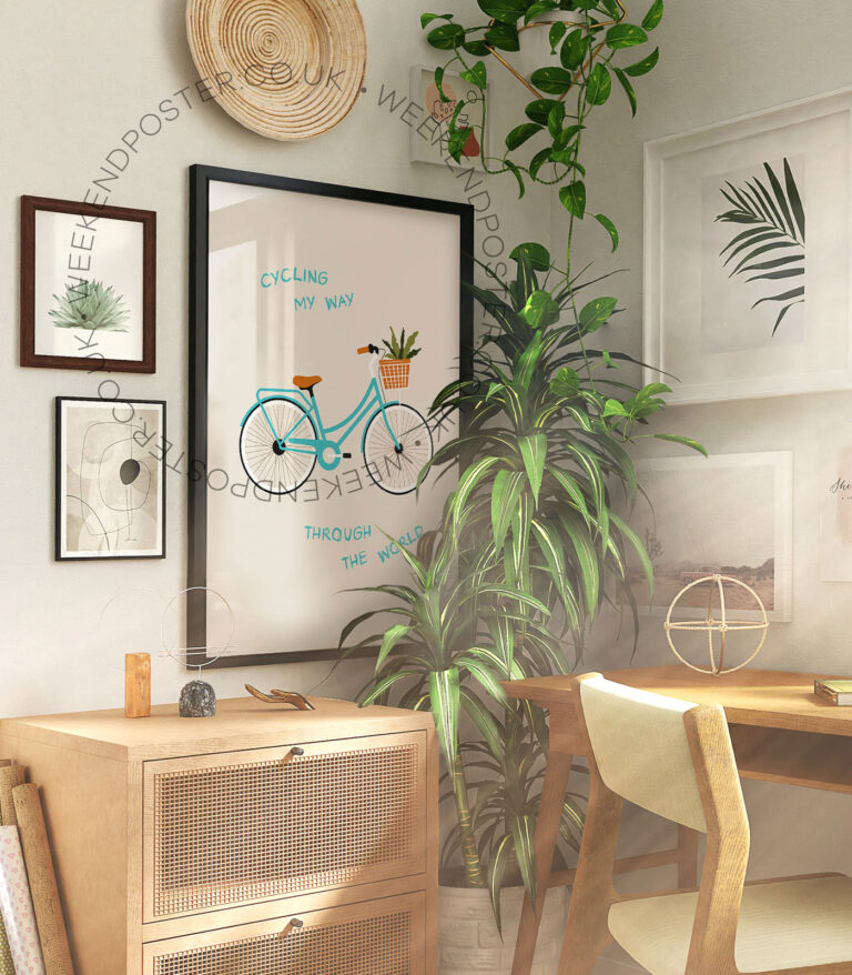 Cycling My Way Quote poster