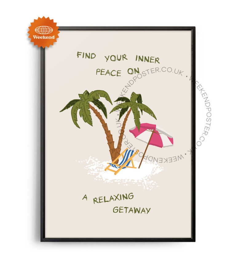 Find Your Inner Peace Quote poster