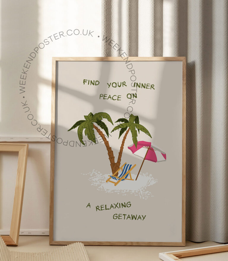Find Your Inner Peace Quote poster
