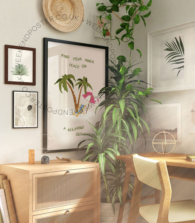 Find Your Inner Peace Quote poster