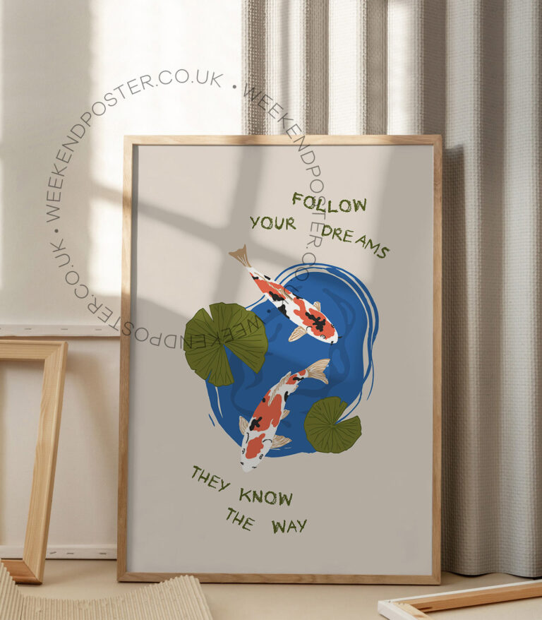 Follow Your Dreams Quote poster