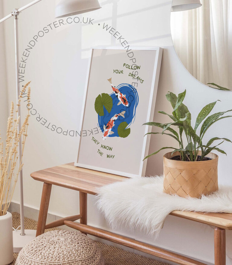 Follow Your Dreams Quote poster