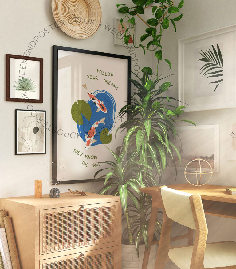 Follow Your Dreams Quote poster