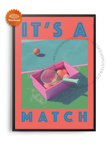 Its a Match Tennis poster