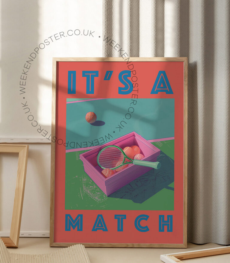 Its a Match Tennis poster