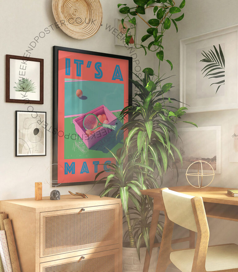 Its a Match Tennis poster