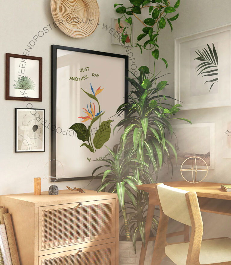 Just Another Day in Paradise Quote poster