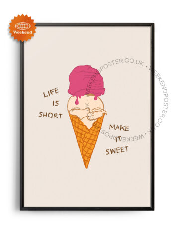 Life is Short Quote poster