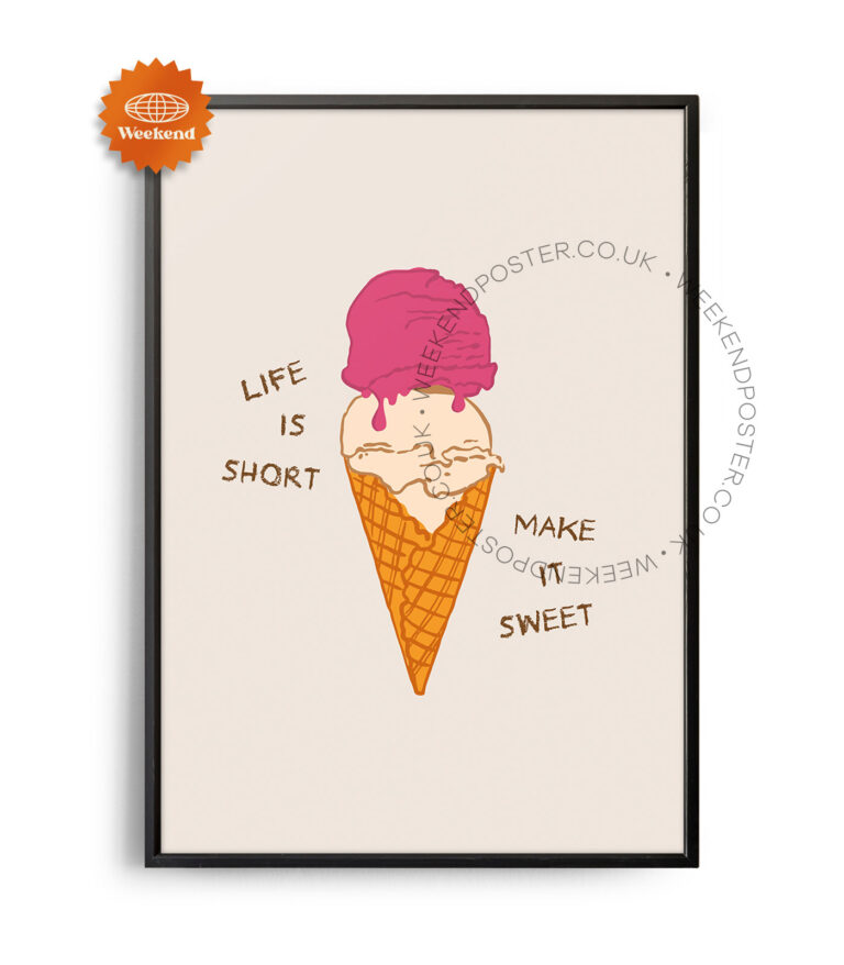 Life is Short Quote poster
