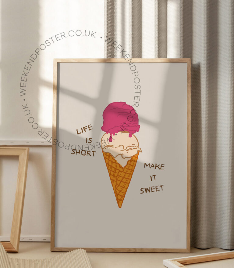 Life is Short Quote poster