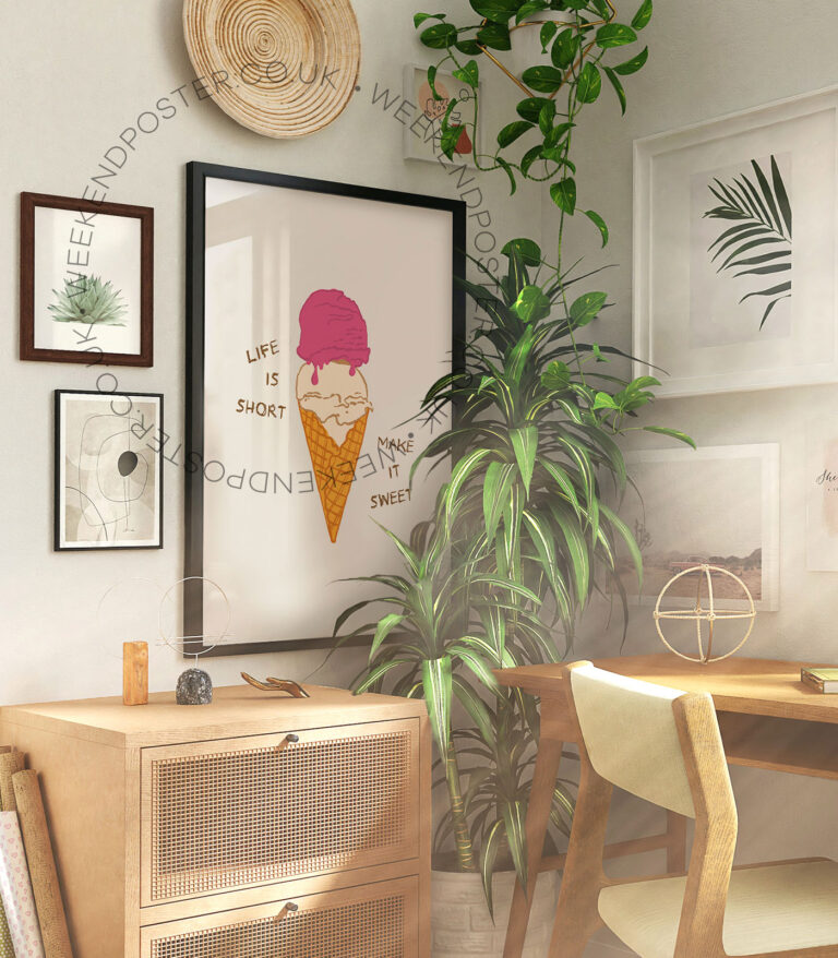 Life is Short Quote poster