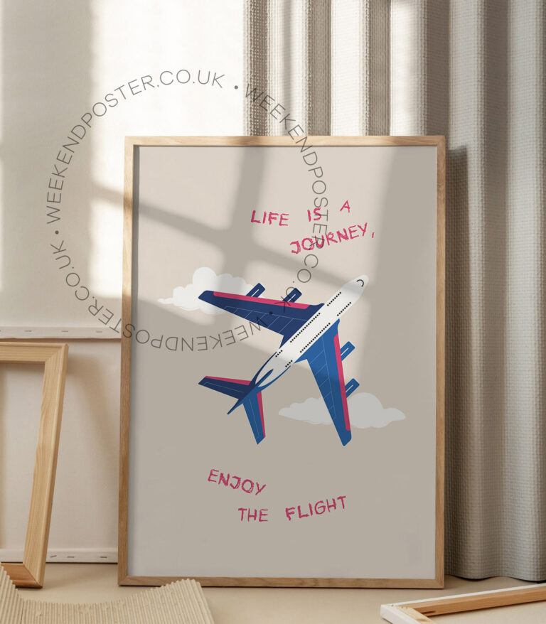 Life is a Journey Quote poster