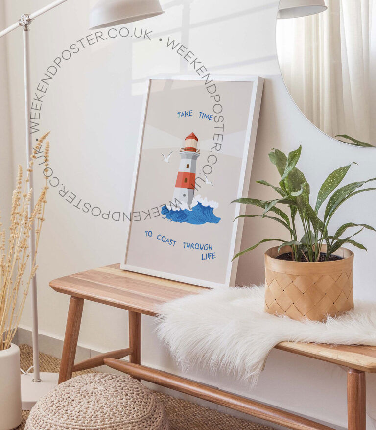 Lighthouse Quote poster