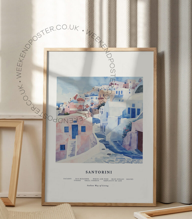 Santorini Travel poster