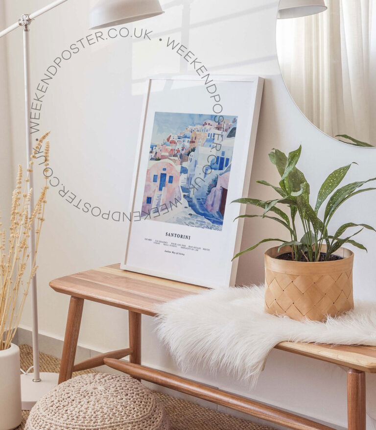 Santorini Travel poster