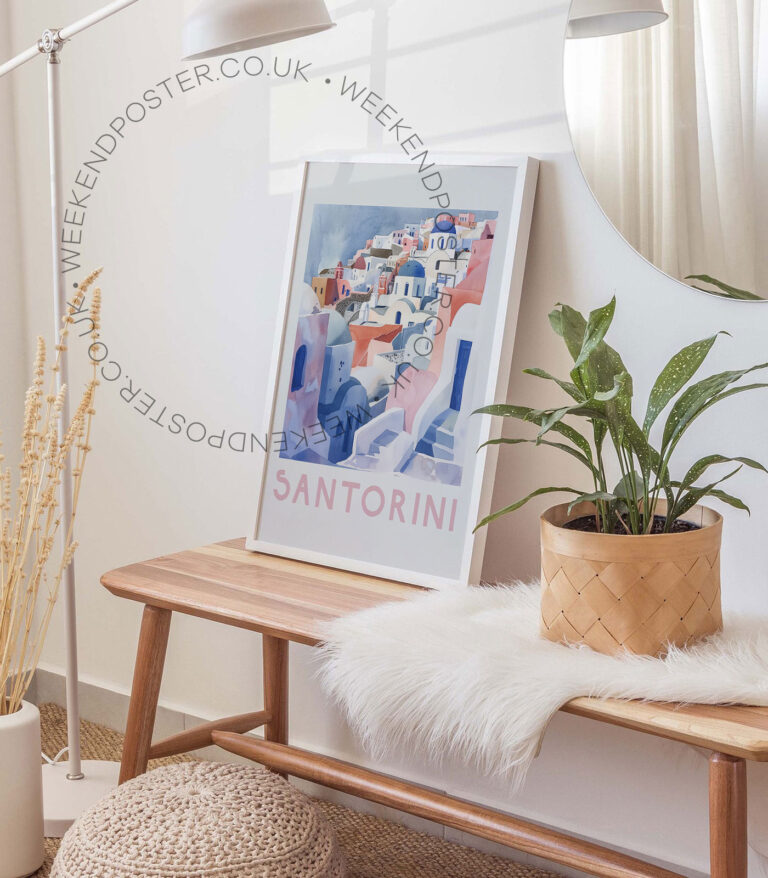 Santorini Travel poster