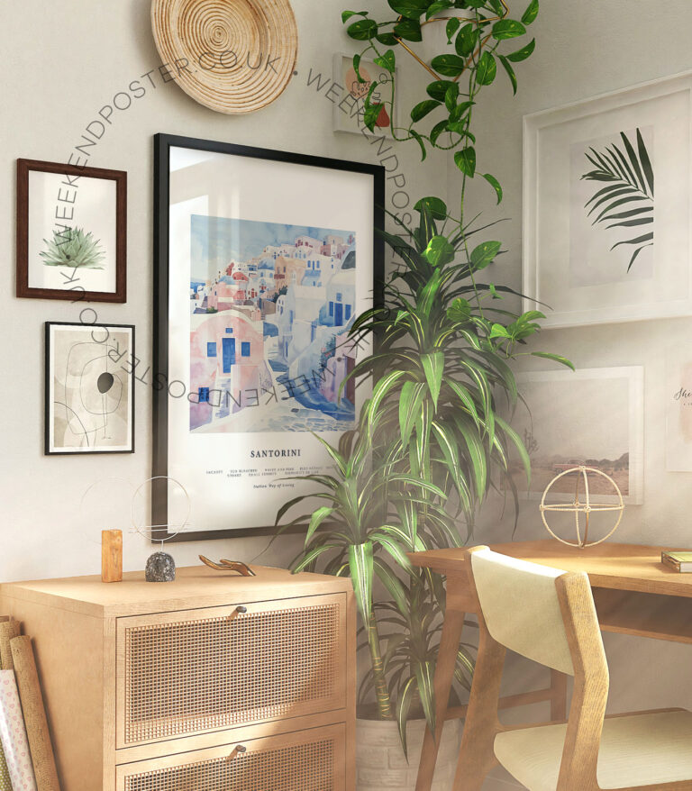 Santorini Travel poster