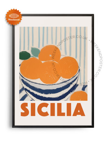 Sicilia Oranges poster