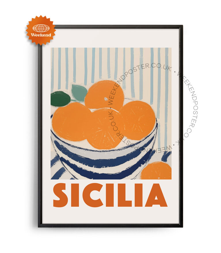 Sicilia Oranges poster