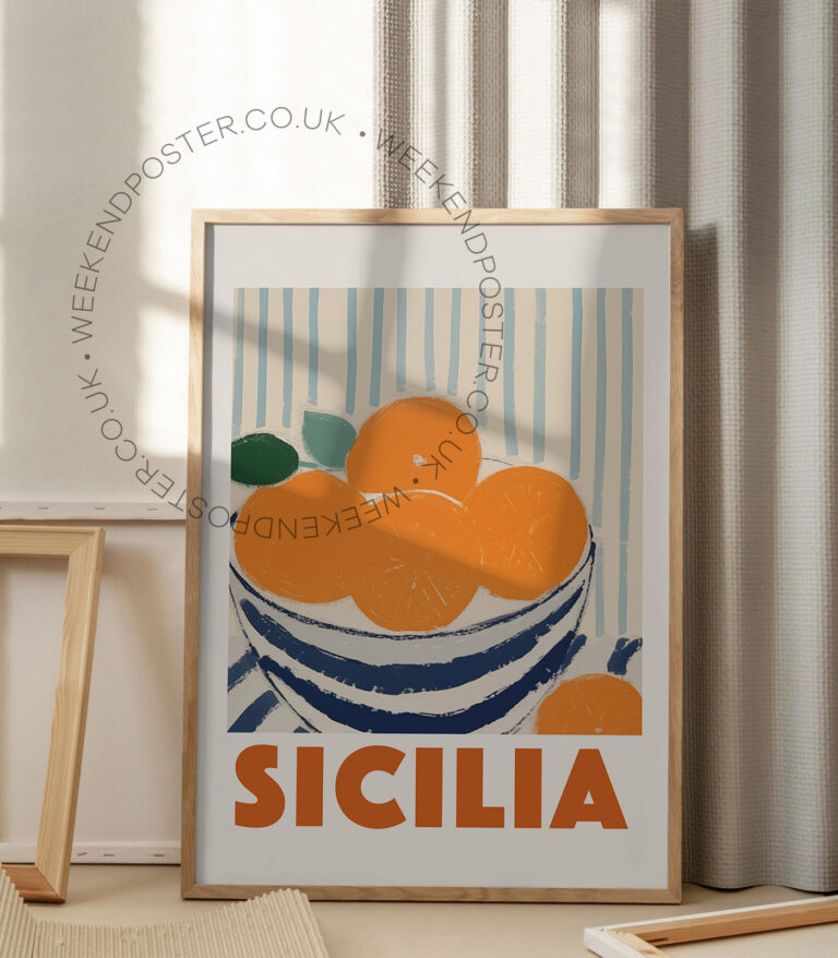 Sicilia Oranges poster