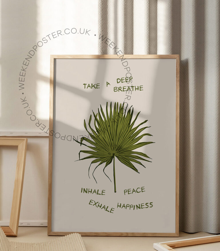 Take a Deep Breathe Quote poster