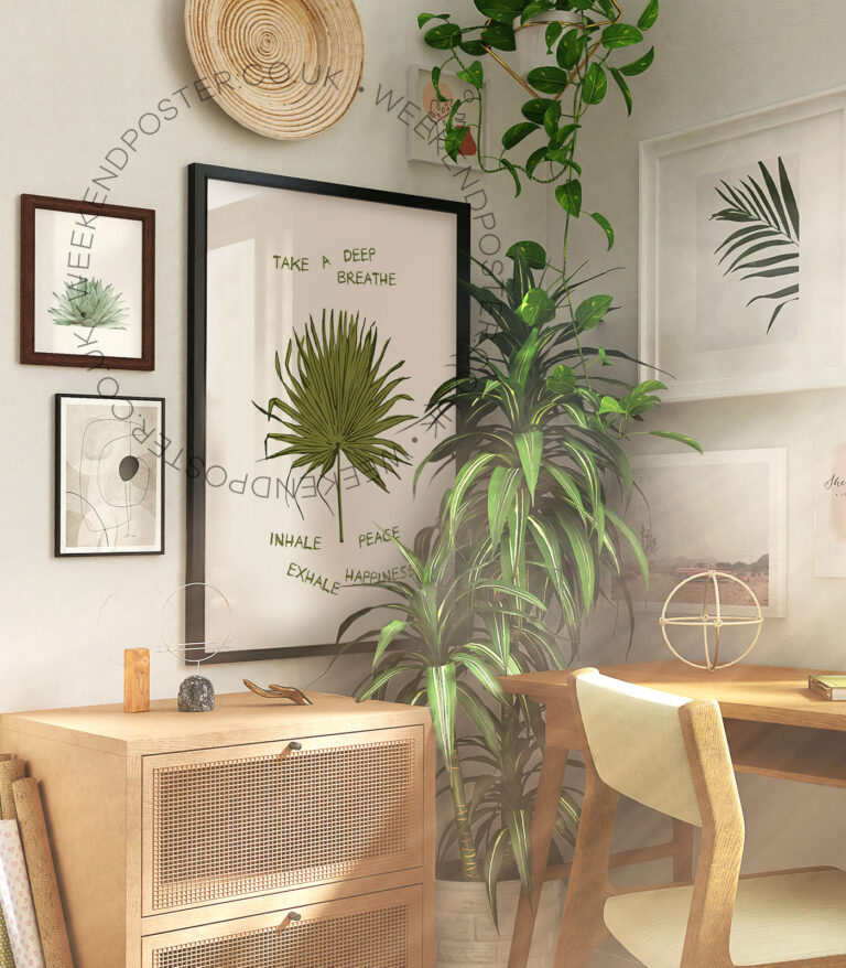 Take a Deep Breathe Quote poster