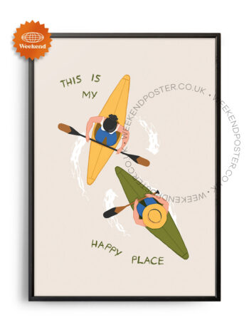 This is my Happy Place Quote poster