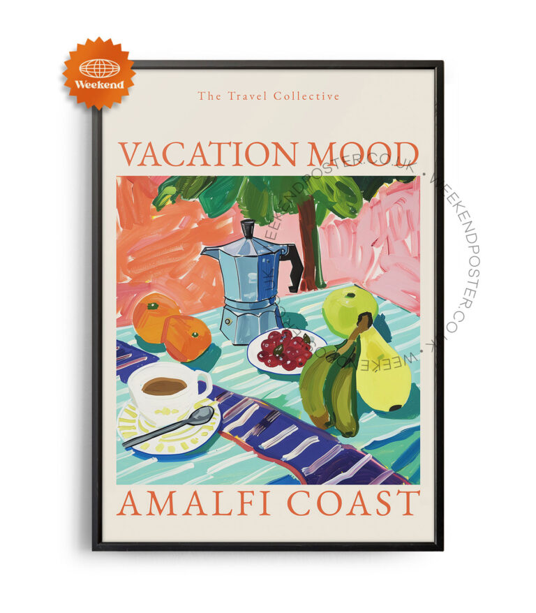 Vacation Mood Amalfi Coast poster