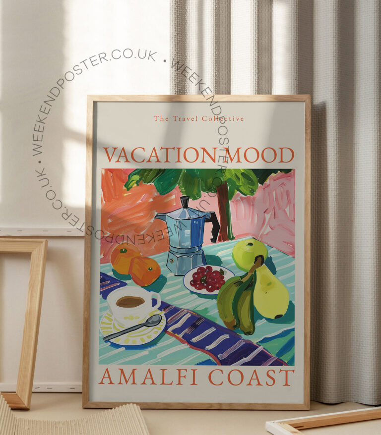 Vacation Mood Amalfi Coast poster