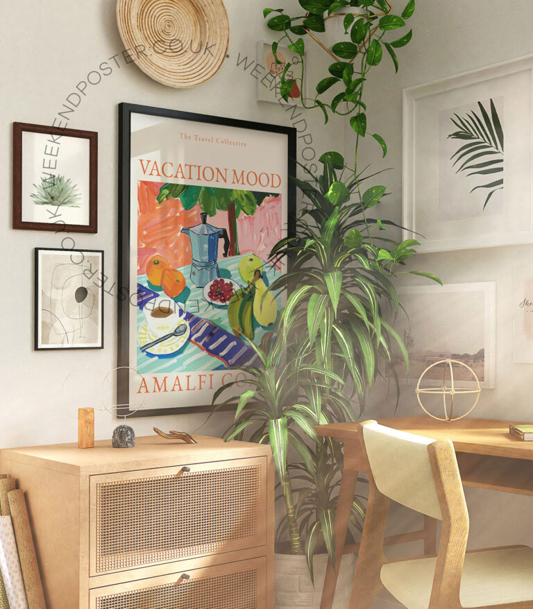 Vacation Mood Amalfi Coast poster