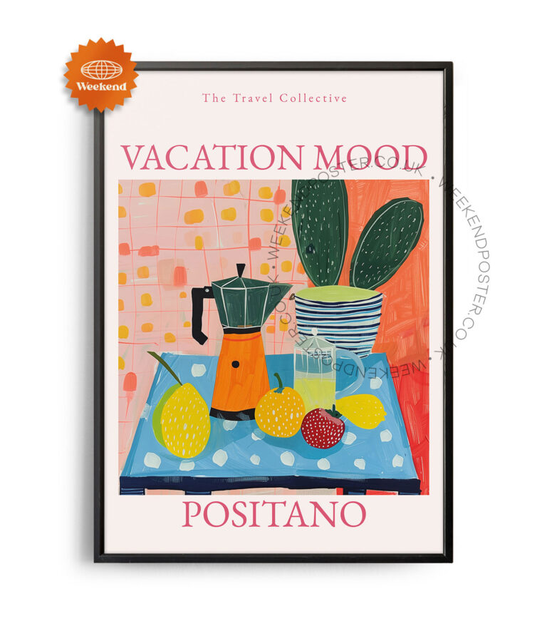 Vacation Mood Positano poster