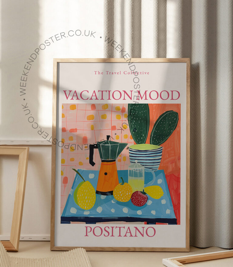 Vacation Mood Positano poster