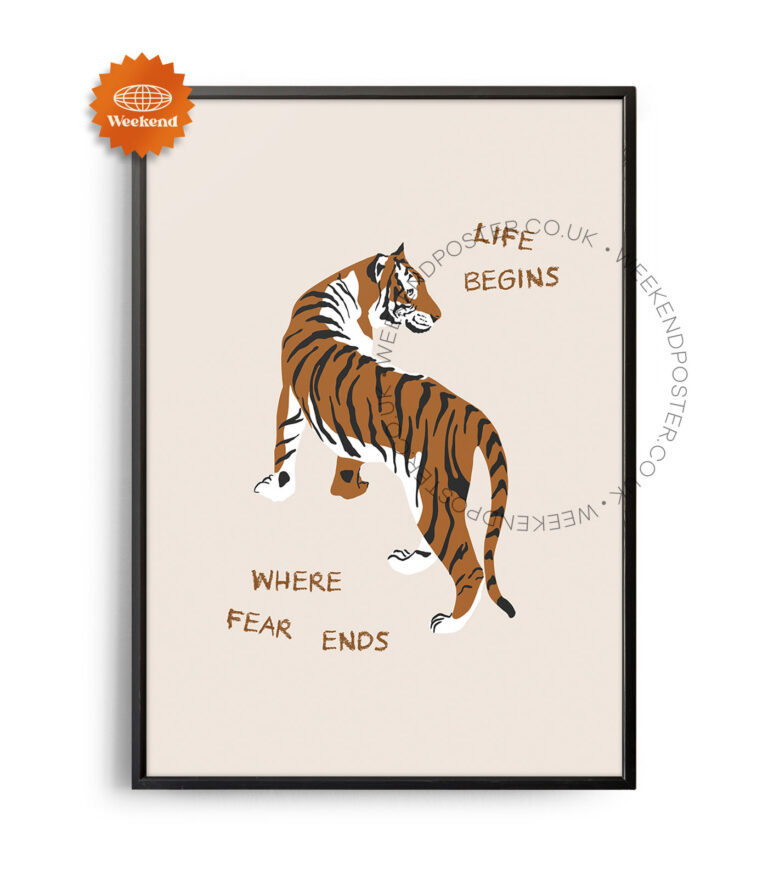 Where Life Begins Quote poster