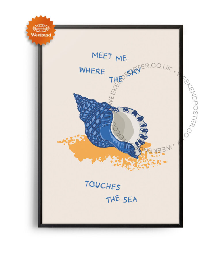 Where the Sky Touches the Sea Quote poster