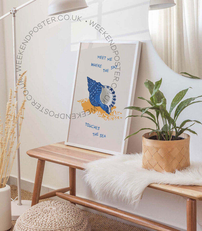 Where the Sky Touches the Sea Quote poster