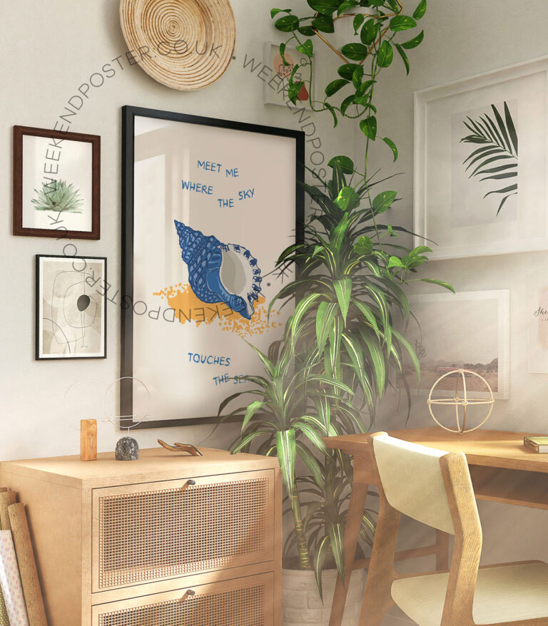 Where the Sky Touches the Sea Quote poster