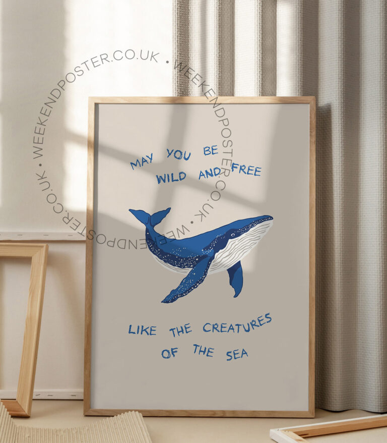 Wild and Free Quote poster