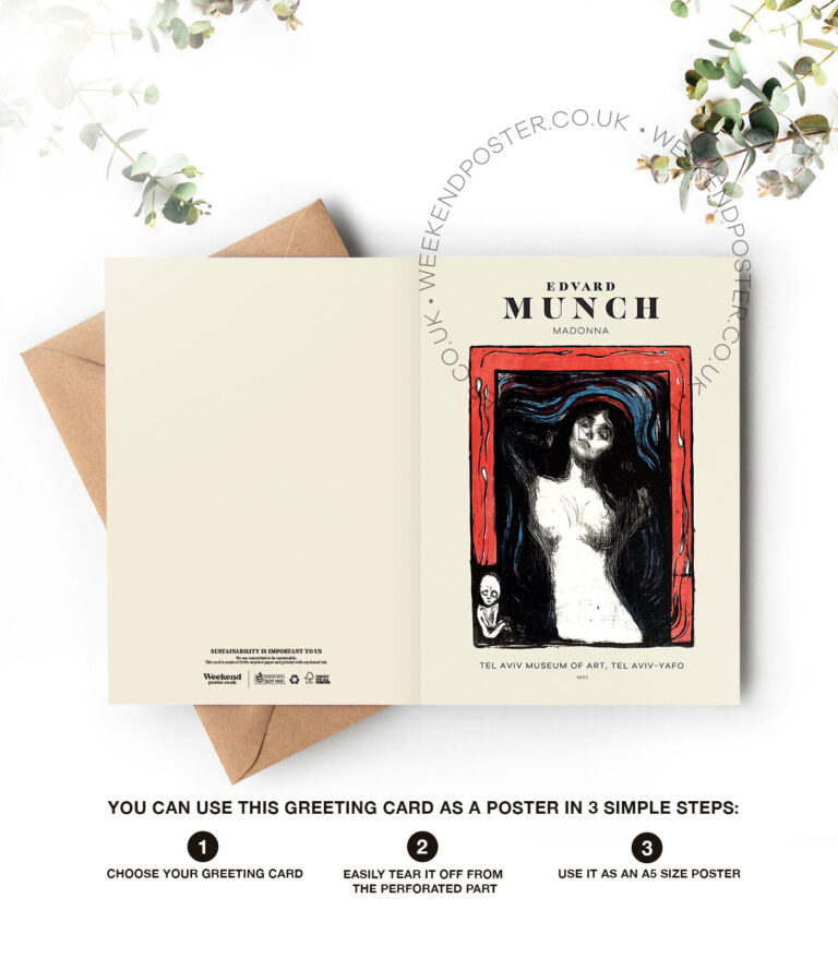 Edvard Munch Madonna greeting card