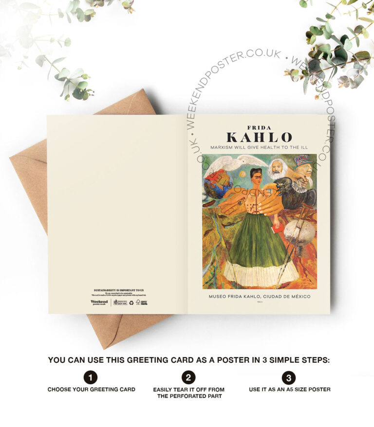 Frida Kahlo Marxism Will Give Health to the Sick greeting card
