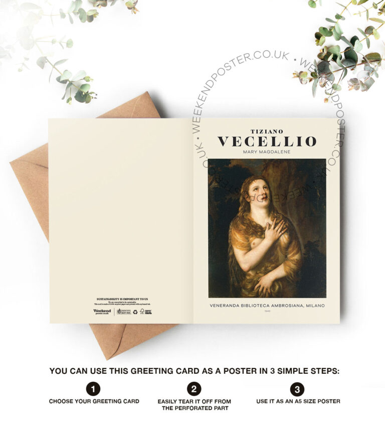 Vecellio Mary Magdalene greeting card