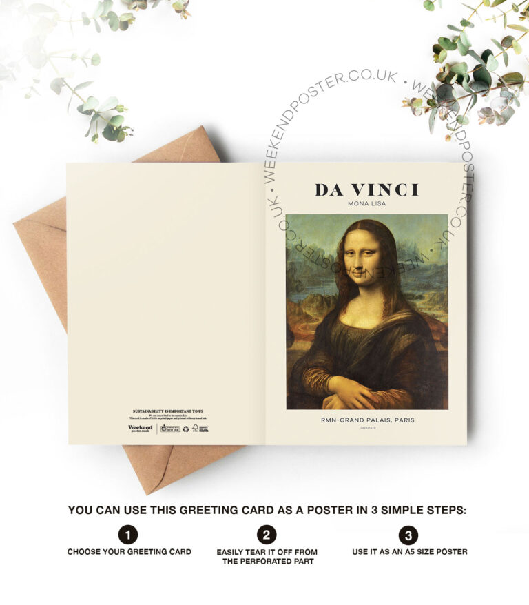 Da Vinci Mona Lisa greeting card
