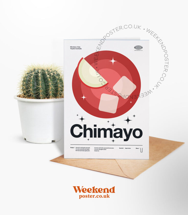Mid-century modern Chimayo Cocktail greeting card