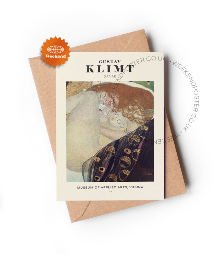 Gustav Klimt Danae greeting card