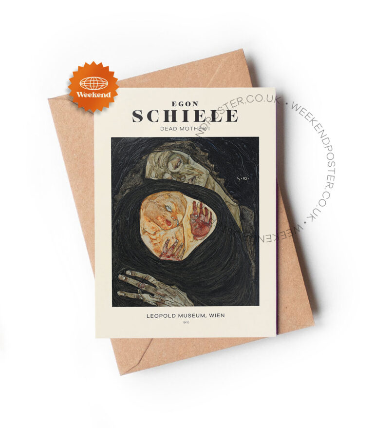 Egon Schiele Dead Mother I greeting card