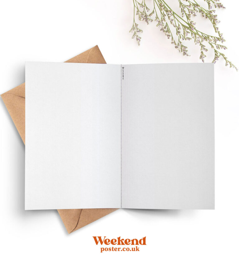 Mid-century modern Milanese Breakfast Martini Cocktail greeting card