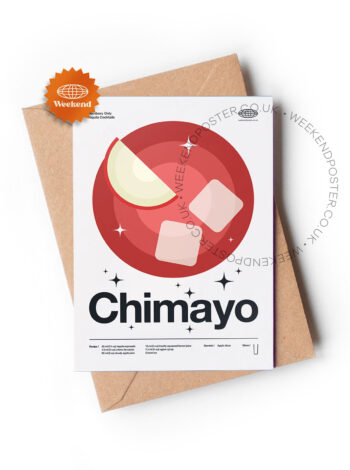 Mid-century modern Chimayo Cocktail greeting card