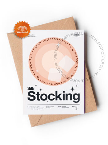 Mid-century modern Silk Stocking Cocktail greeting card