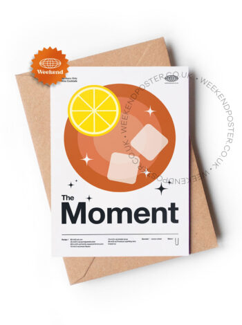Mid-century modern The Moment Cocktail greeting card
