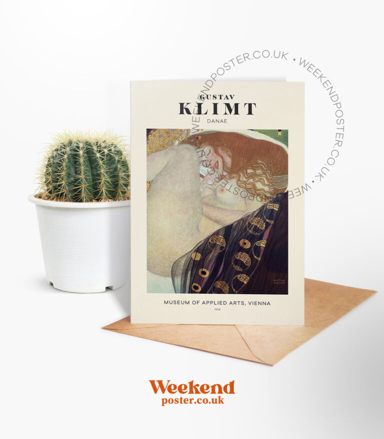 Gustav Klimt Danae greeting card