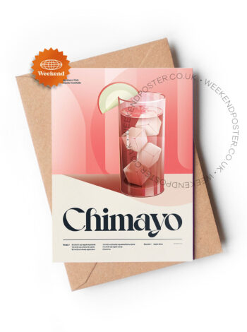 Mid-century retro Chimayo Cocktail greeting card